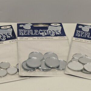 NEW! Reflections Glass Mirror Pieces - 3 Sizes/Shapes